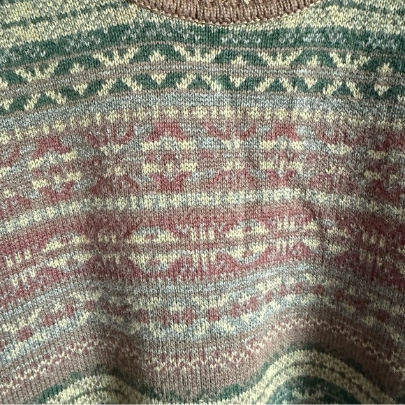 NWT Rails | Men's Carlisle Fair Isle Wool Blend Highland Rust Sweater $168 - Picture 6 of 15